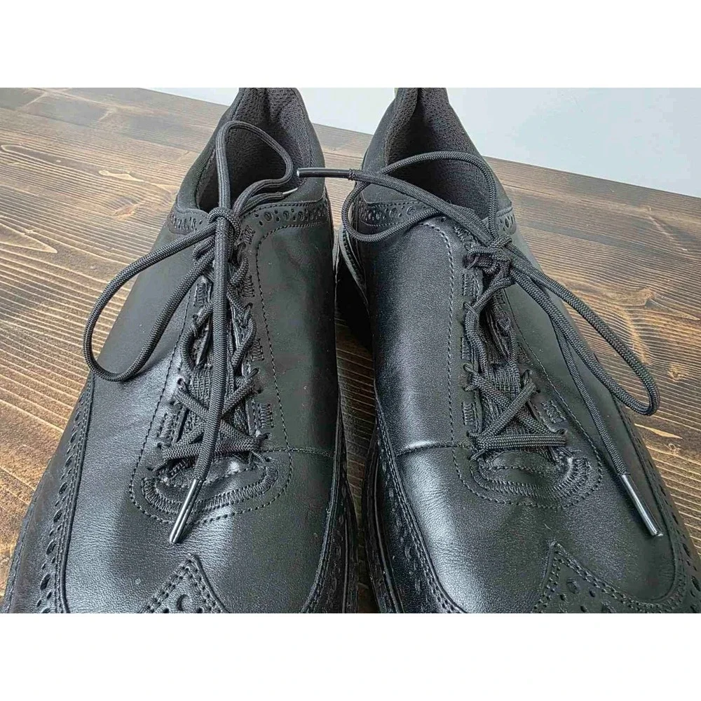 Ecco Phorene Men's Shoes Size 12 / 12.5 Black Leather Dress Oxford‎ Shoes